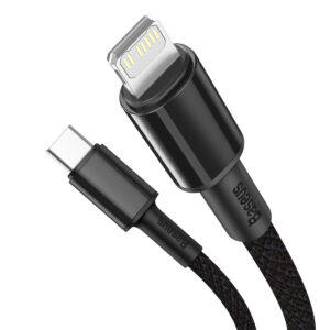 Baseus laidas High Density PD USB-C – Lightning 1,0 m juodas 20W - Image 3