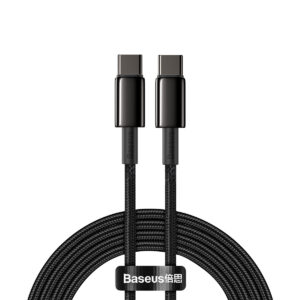 Baseus laidas Tungsten PD USB-C - USB-C 2,0 m juodas 100W