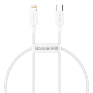 Baseus laidas Superior PD USB-C - Lightning 0,25 m baltas 20W