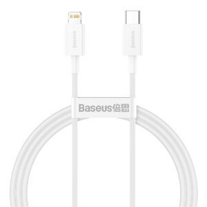 Baseus laidas Superior PD USB-C – Lightning 1,0 m baltas 20W