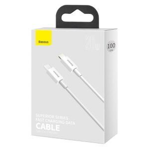 Baseus laidas Superior PD USB-C – Lightning 1,0 m baltas 20W - Image 6