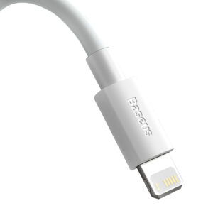 Baseus laidas Simple Wisdom PD USB-C - Lightning 1,5 m baltas 20W