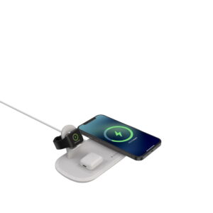 Devia belaidis įkroviklis 3in1 Smart 15W baltas - Image 6
