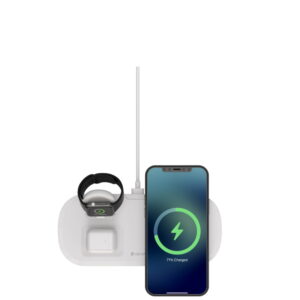 Devia belaidis įkroviklis 3in1 Smart 15W baltas