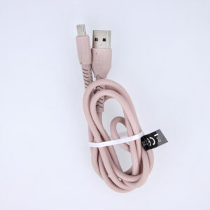 Maxlife MXUC-04 laidas USB - USB-C 1,0 m 3A rožinis - Image 4
