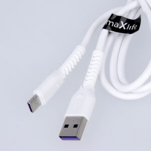Maxlife MXUC-04 laidas USB - Lightning 1,0 m 3A baltas - Image 4