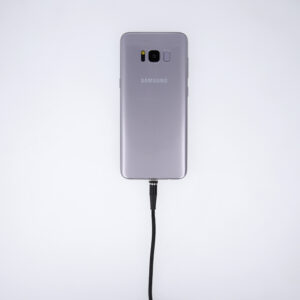 Maxlife MXUC-03 magnetinis laidas USB – Lightning + USB-C + microUSB 1,0 m 3A juodas nailoninis - Image 6