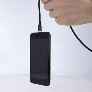 Maxlife MXUC-03 magnetinis laidas USB – Lightning + USB-C + microUSB 1,0 m 3A juodas nailoninis - Image 5