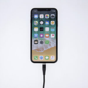 Maxlife MXUC-03 magnetinis laidas USB – Lightning + USB-C + microUSB 1,0 m 3A juodas nailoninis - Image 7