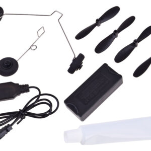 „Sky Show“ lėktuvas – lengvas sulankstomas putplasčio lėktuvas su LED apšvietimu ir USB įkraunamu varikliu RC0721 - Image 4