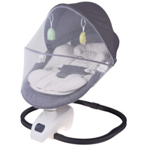 Kūdikio gultukas-supynės 3in1 su tinkleliu nuo uodų ir nuotolinio valdymo pulteliu ZA5822 - Image 4