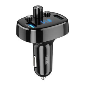 XO FM siųstuvas BCC02 Bluetooth MP3 automobilinis įkroviklis 15W juodas
