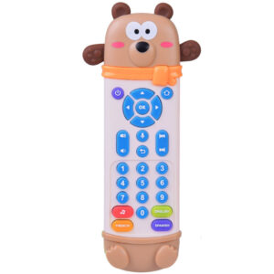 Interaktyvus nuotolinio valdymo pultas – 2-in-1 TEDDY BEAR kramtukas vaikams + juokingi garsai ZA6017 - Image 3