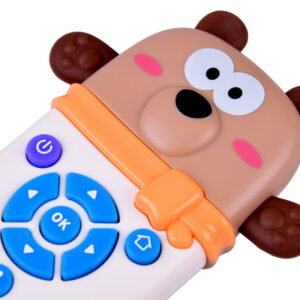 Interaktyvus nuotolinio valdymo pultas – 2-in-1 TEDDY BEAR kramtukas vaikams + juokingi garsai ZA6017 - Image 7