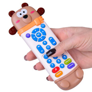 Interaktyvus nuotolinio valdymo pultas – 2-in-1 TEDDY BEAR kramtukas vaikams + juokingi garsai ZA6017 - Image 8