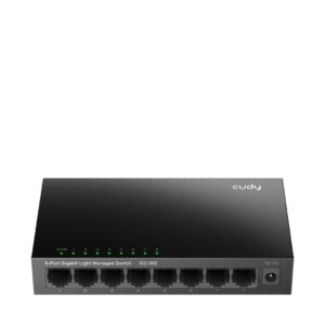 Cudy 8-Port Gigabit Easy-Managed Switch, GS108E 1.0 Valdomas L2 Gigabit Ethernet (10/100/1000) Juoda