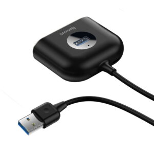 Baseus adapteris HUB Square USB 3.0 į 4x USB juodas - Image 4
