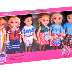 Mini LALECZKI do domku Zestaw 6 laleczek mała lalka księżniczki 14cm ZA6176 - Image 6