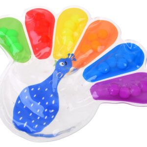 Sensorinis žaislas „Fidget“ povas su spalvotais rutuliukais spaudymui ZA6552 - Image 3