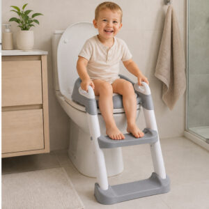 Vaikiška tualeto sėdynė su kopetėlėmis, minkšta pagalvėlė, iki 25 kg ZA6606 - Image 4