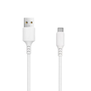 Setty laidas USB - USB-C 1,0 m 2A baltas NAUJAS