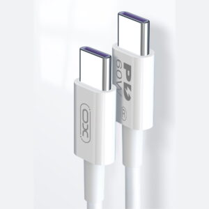 XO laidas NB-Q190B PD USB-C - USB-C 2,0m 60W baltas - Image 2