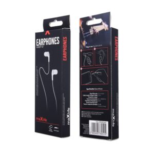 Maxlife laidinės ausinės MXEP-01, 3,5mm jungtis, baltos - Image 2