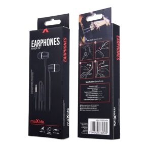 Maxlife laidinės ausinės MXEP-02, 3,5 mm jungtis, juodos - Image 2