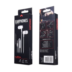 Maxlife laidinės ausinės MXEP-02, 3,5 mm jungtis, baltos - Image 4
