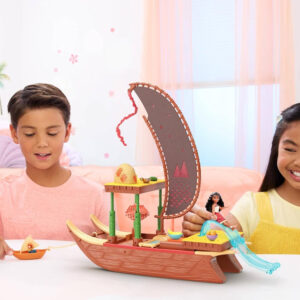 Mattel Disney Moana lėlė iš „Moana 2“ rinkinio su valtimi + priedai ZA6702 - Image 4