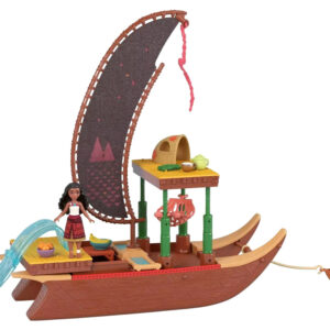Mattel Disney Moana lėlė iš „Moana 2“ rinkinio su valtimi + priedai ZA6702 - Image 2
