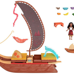 Mattel Disney Moana lėlė iš „Moana 2“ rinkinio su valtimi + priedai ZA6702 - Image 7