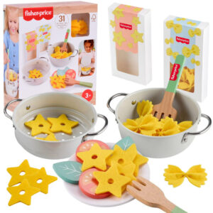 Fisher-price virtuvės aksesuarai GAMINIMAS - MAKARONŲ rinkinys 31 dalis ZA6724