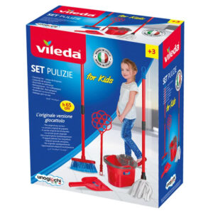 Vileda Pulizie vaikiškas valymo rinkinys: šluota, kibiras, šepetys ZA6730 - Image 7