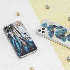 Gold Glam dėklas Samsung Galaxy A15 4G / A15 5G plunksnos - Image 12