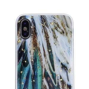 Gold Glam dėklas, skirtas Xiaomi Redmi 14C 4G/ 14C 5G / Redmi A4 / POCO C75 plunksnos - Image 4