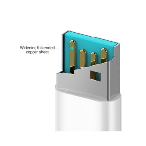 BWOO USB - Lightning laidas 1m 3A baltas X172L - Image 2
