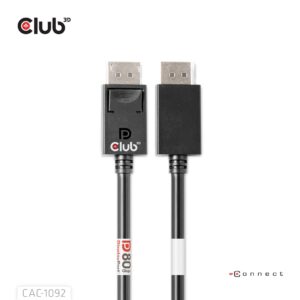 CLUB3D CAC-1092 „DisplayPort“ kabelis 1,6 m Juoda - Image 1