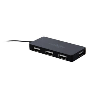 Maxlife Home Office USB 2.0 šakotuvas USB - 4x USB 0,15 m juodas + laidas 1,5 m - Image 3