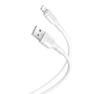 XO kabelis NB212 USB - Lightning 1,0 m 2,1A baltas