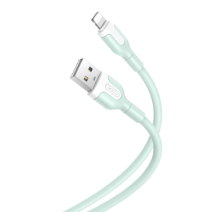 XO kabelis NB212 USB - Lightning 1,0 m 2,1A žalias