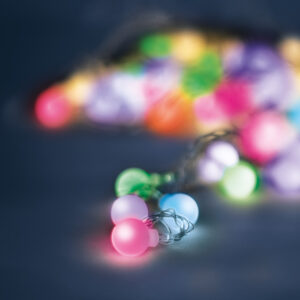 Saulės energija maitinama LED girlianda FROSTED BALLS SFB62 6,5m 30 lempučių, daugiaspalvė Forever Light - Image 2