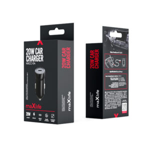 Maxlife MXCC-04 PD QC automobilinis įkroviklis 1x USB-C 20W juodas - Image 4