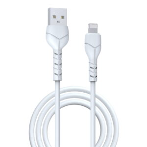 Devia laidas Kintone EC143 USB - Lightning 1,0 m 2,1A baltas