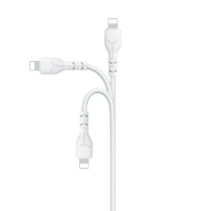 Devia laidas Kintone EC143 USB - Lightning 1,0 m 2,1A baltas - Image 5