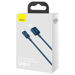 Baseus laidas Superior USB - Lightning 1,0 m 2,4A mėlynas - Image 7