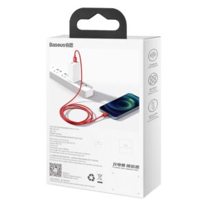 Baseus laidas Superior USB - Lightning 1,0 m 2,4A raudonas - Image 6