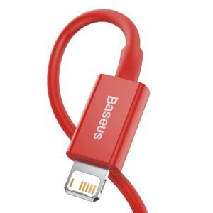 Baseus laidas Superior USB - Lightning 1,0 m 2,4A raudonas - Image 3