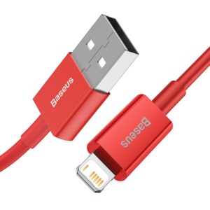 Baseus laidas Superior USB - Lightning 1,0 m 2,4A raudonas - Image 2