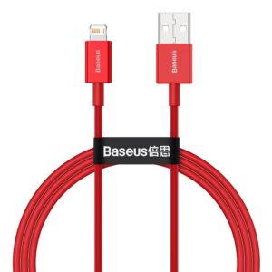 Baseus laidas Superior USB - Lightning 1,0 m 2,4A raudonas